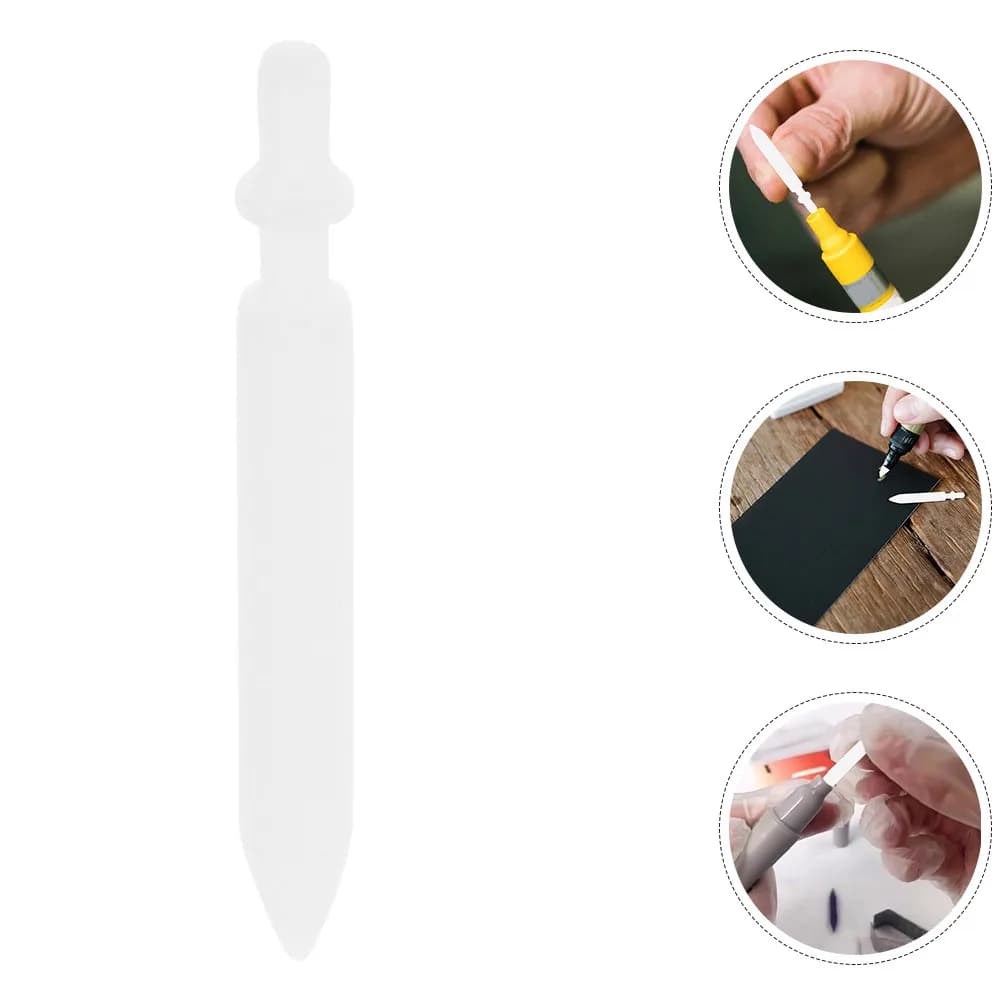 40Pcs Replacement Pen Tips 0.7mm Nylon Fine Nib Marker Acrylic Paint Pen Refill Drawing Writing Marking Tips Erasable Pens