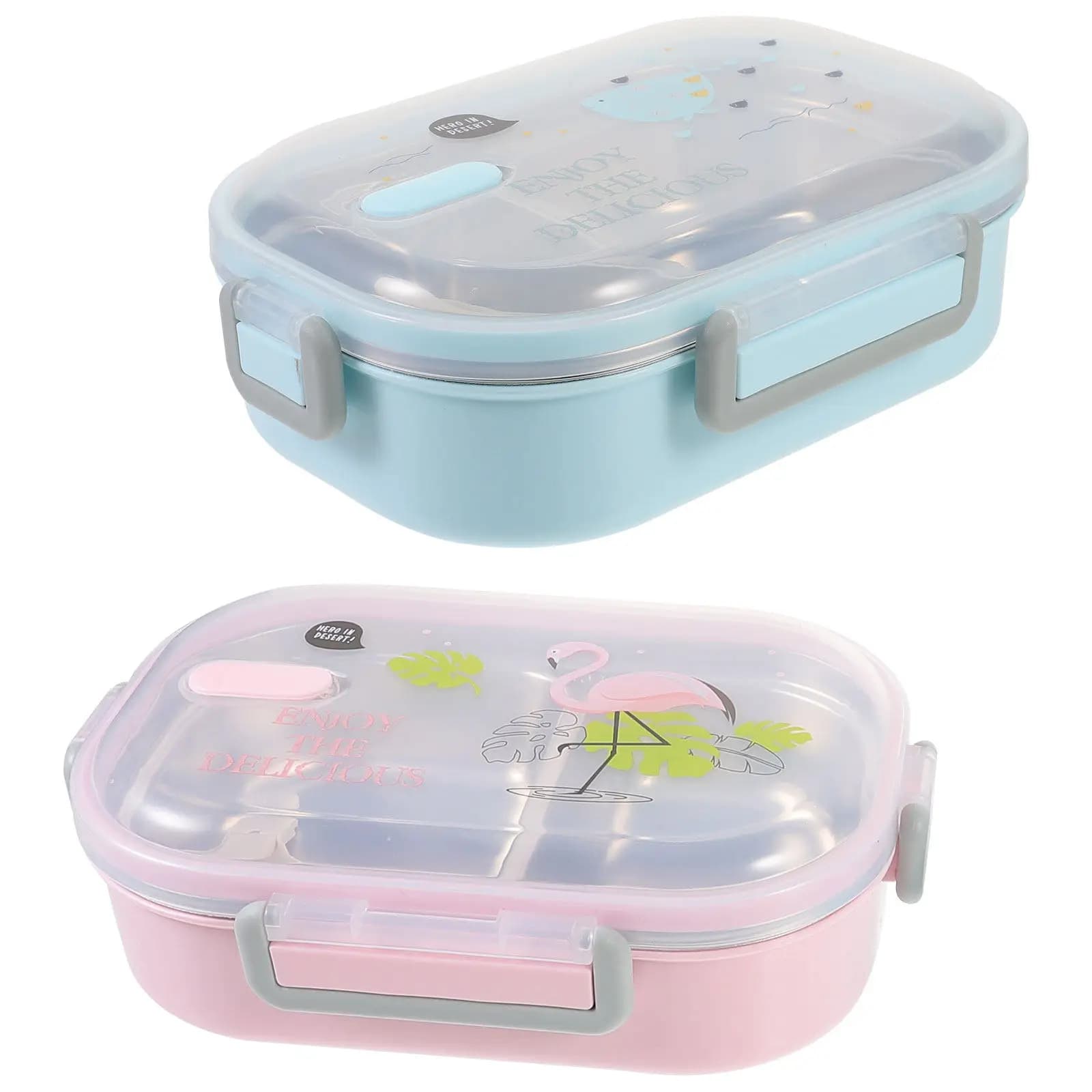980Ml Stainless Steel Food Container Premium Rust Proof Odor Free Lunch Box with Heavy Duty Silicone Seal for Students Workers