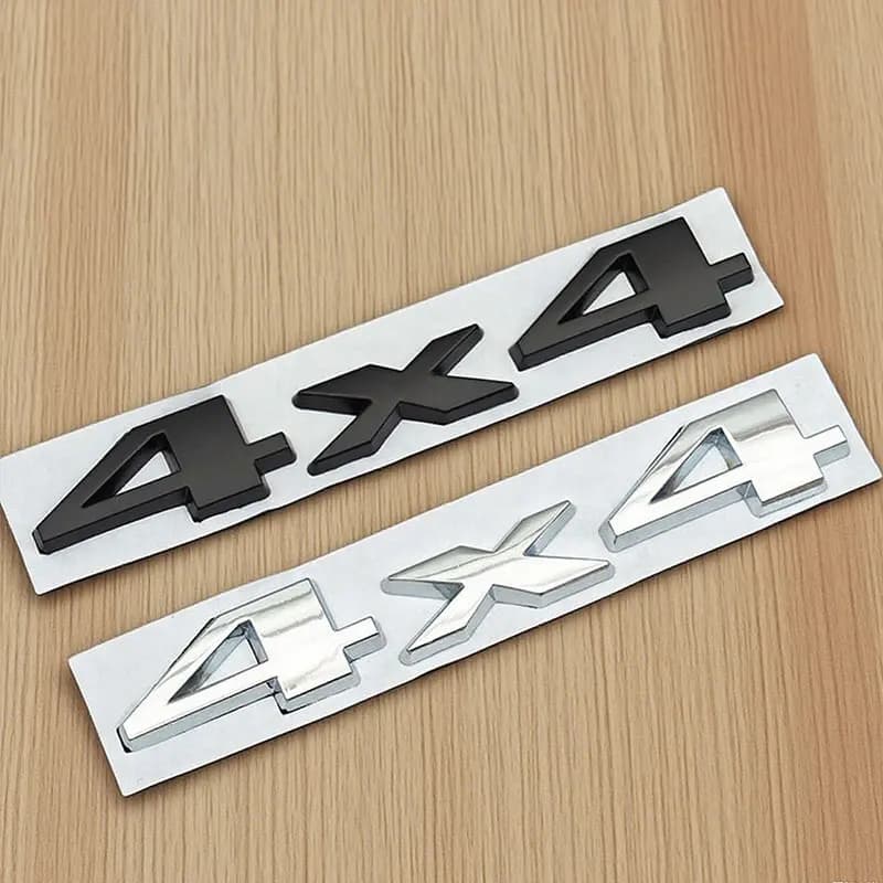 3D Cromato Nero Targhetta 4X4 Logo Emblema Auto Baule Posteriore Adesivo Distintivo per Jeep Grand Cherokee Wrangler Compass Accessori