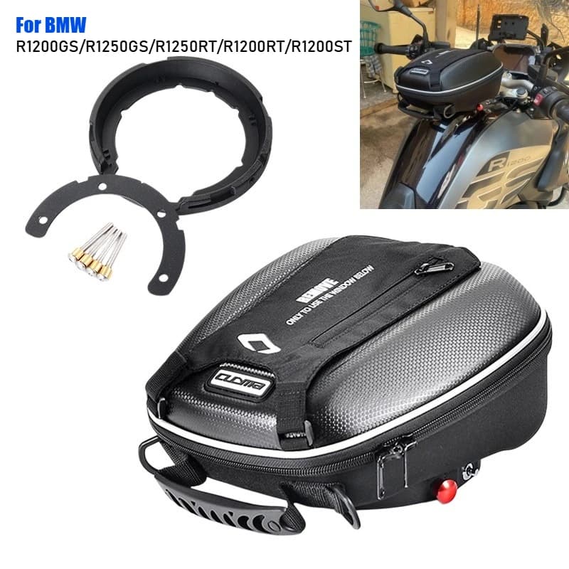Borsa da Serbatoio per Moto BMW R1200GS Adventure, R1250GS ADV, 1250 GS, R1250RT, R1300RT, R1200RT, R1200ST, Zaino con Chiusura Rapida
