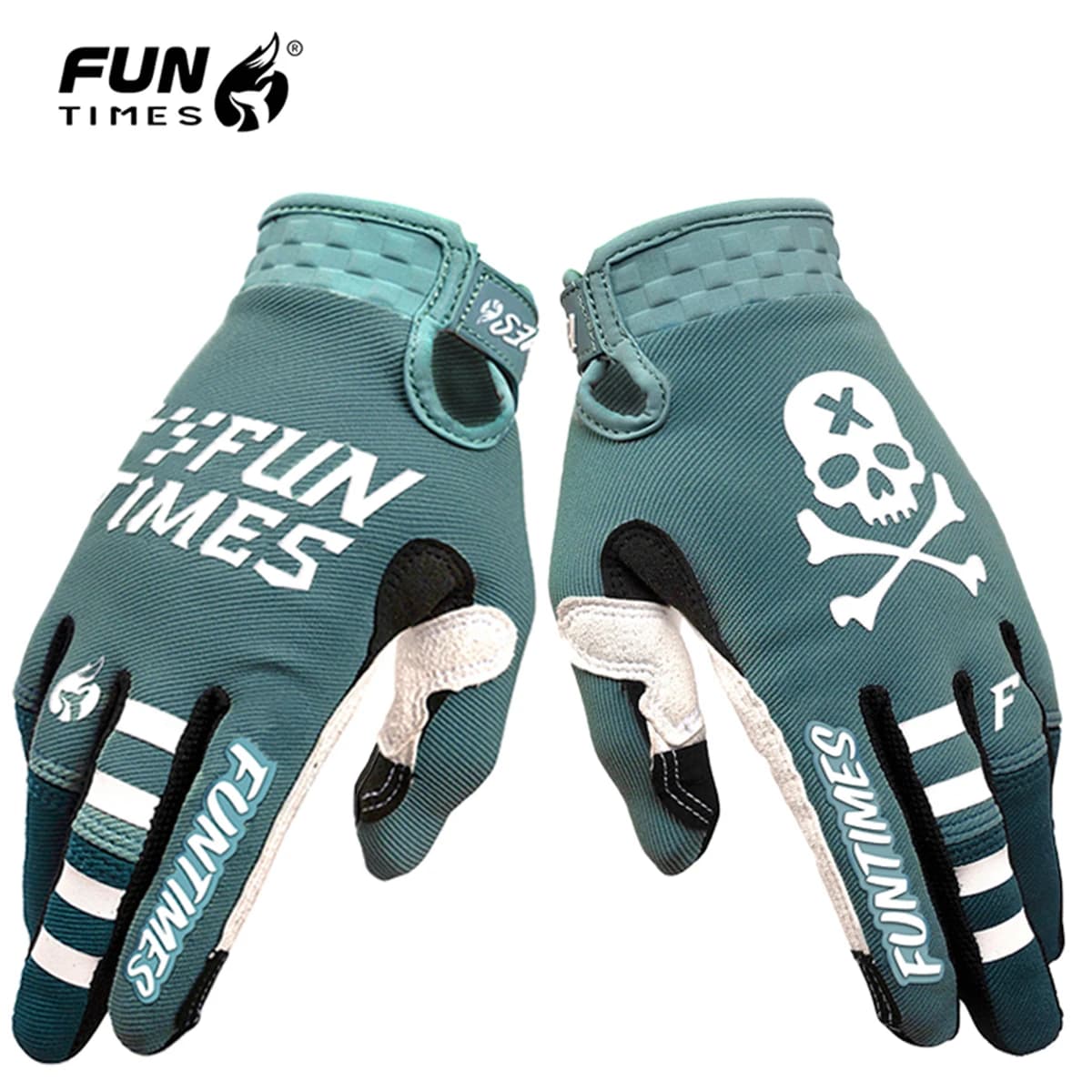 FUNTIMES Fashionable Multicolor Outdoor Cycling Gloves Colorful Motorcycles Six Tpes of Whole Fingers