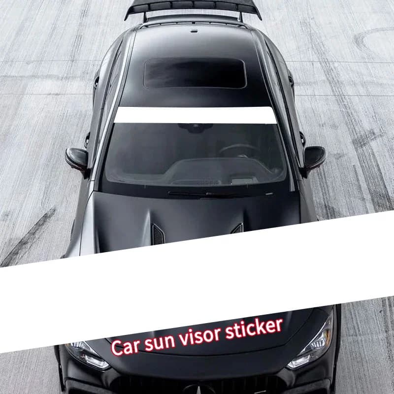 Nuovo design per visiera parasole per auto adesivi per parabrezza anteriore automatico banner striscia decalcomanie sportive anti UV controllo del calore decorazione per finestre automatiche