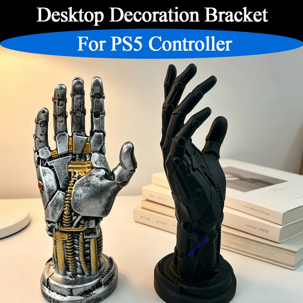 Supporto Robot Cyberpunk Multifunzione Creativo per Controller, Decorazione da Scrivania per PS5, Compatibile con Accessori PS4/PS5/Xbox Series