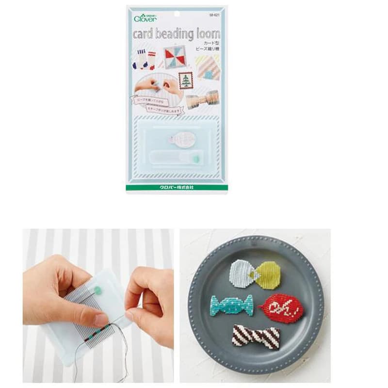 Portable Mini Card Shape Home Plastic Beaded Loom Homemade Bracelet Necklace Earring Tool Weaving Knitting Beaded Loom Machine