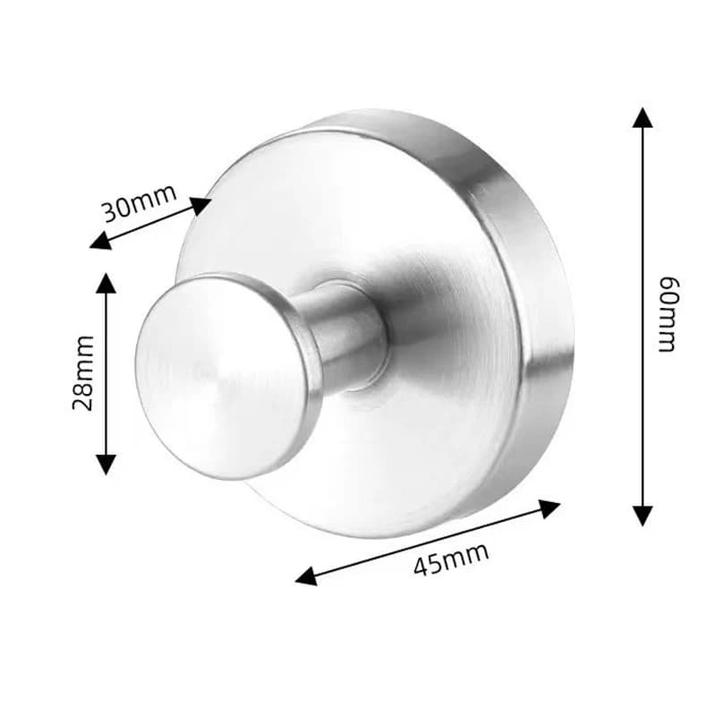 1Pc Per Porte Doccia In Vetro Specchi Per Piastrelle Ganci A Ventosa In Acciaio Inox Per Doccia Bagno Appeso Asciugamani Robe Loofah Gancio