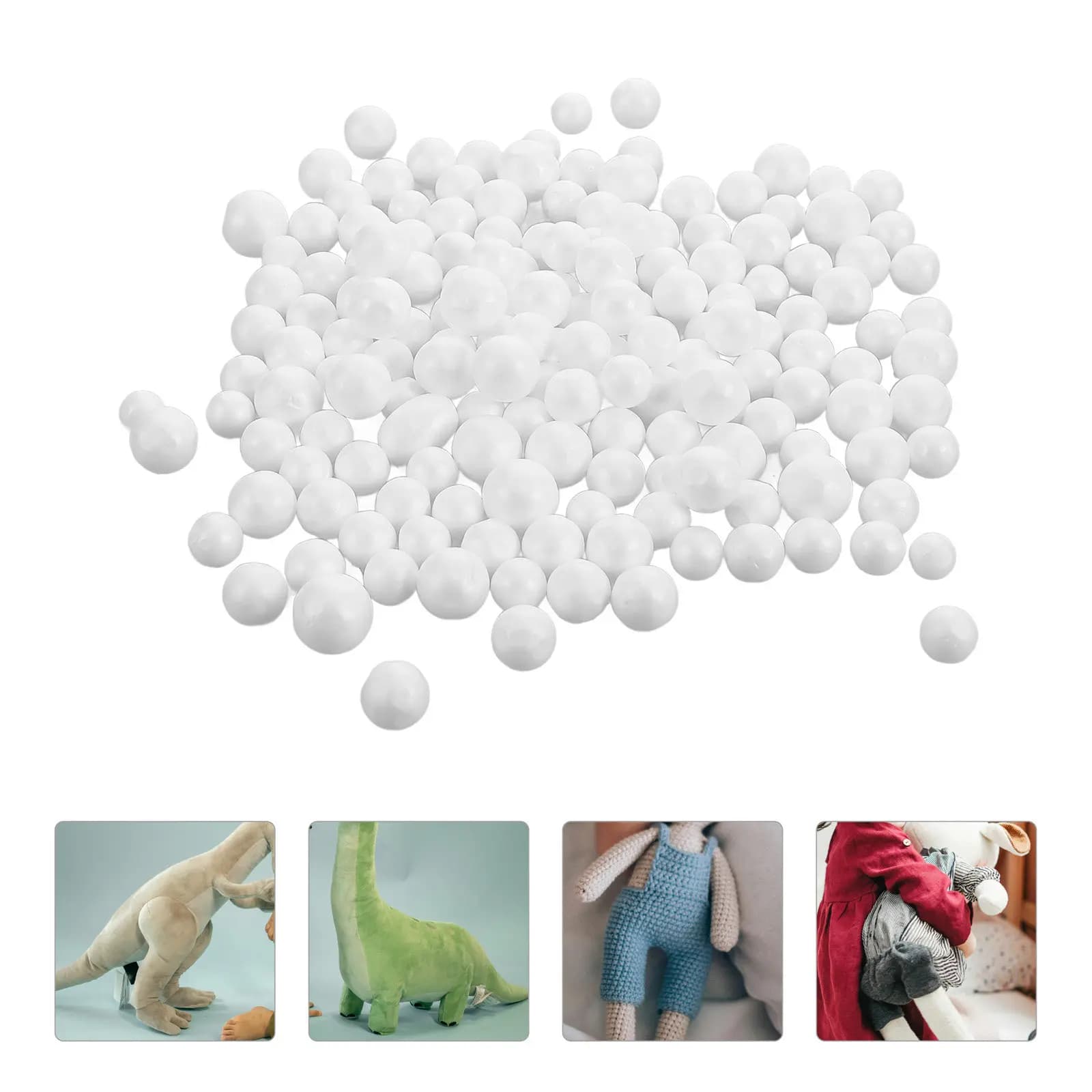 2 Bags Foam Stuffing Beads Vase Filler Pillow Cushion Fill Material for DIY Home Decor Flower Pots Bottles Soft Easy Clean