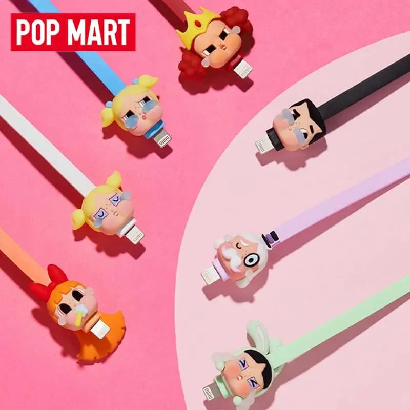POP MART CRYBABY X The Powerpuff Girls Series Cavo dati Scatola misteriosa Scatola cieca originale Indovina giocattoli Borsa Ornamento Figurine Casa