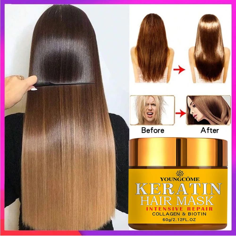 Hair Repairs Hair Mask Biotin Collagen Keratin Treatment Hair Conditioner Hair Essential Oil Nourishing for Dry Damaged
