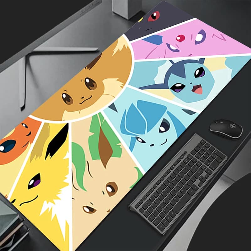 Anime Gengar Pokemon Pikachu Grande Mouse Pad Gamer Keyboard Mousepad Pc Computer Desk Zerbino Gaming Pad Mouse Zerbino For CS GO LOL
