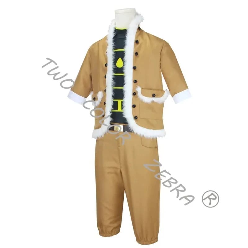 Costume Completo di My Hero Academia Hawks: Parrucca, Guanti, Pantaloni, Cappotto, Tuta Calda Gialla per Carnevale, Natale, Halloween.