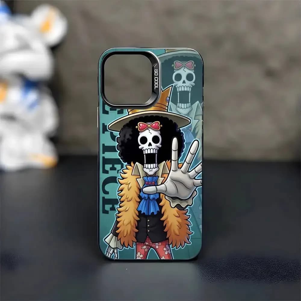 ONE PIECE - Cover IMD Colorata per iPhone 17 16 15 14 13 12 11 Pro Max Plus Mini