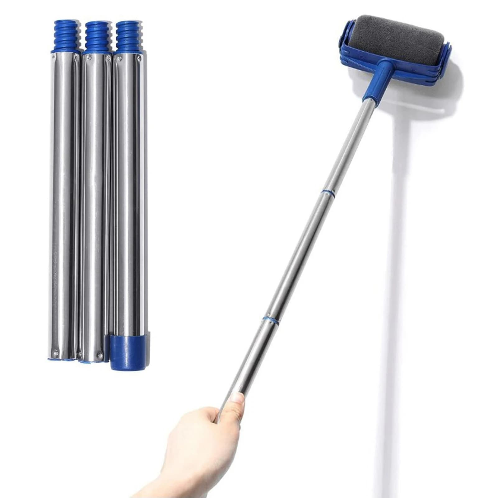 Kit Rullo per Pittura, Pennelli in Schiuma per Interni, Pennelli Triangolari per Riparazione e Pittura Pareti