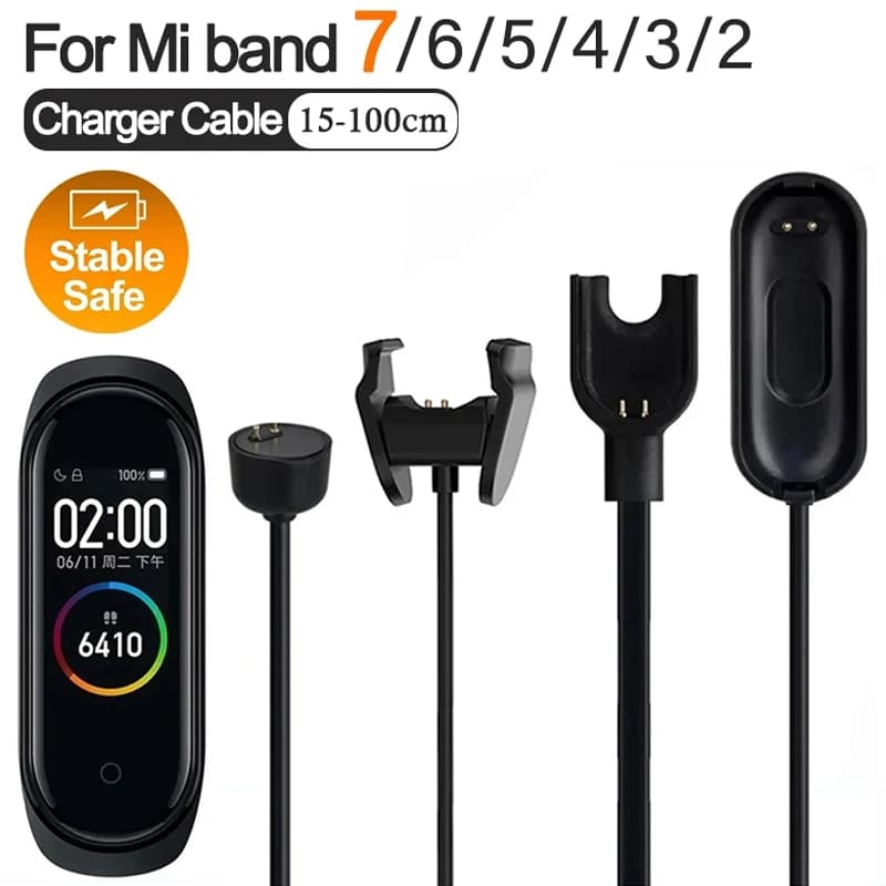 Caricabatterie magnetici per Xiaomi Mi Band 7 6 5 4 cavo di ricarica USB MiBand 7 6 5 4 3 2 caricabatterie Smartband con cavo di alimentazione con nucleo in rame puro