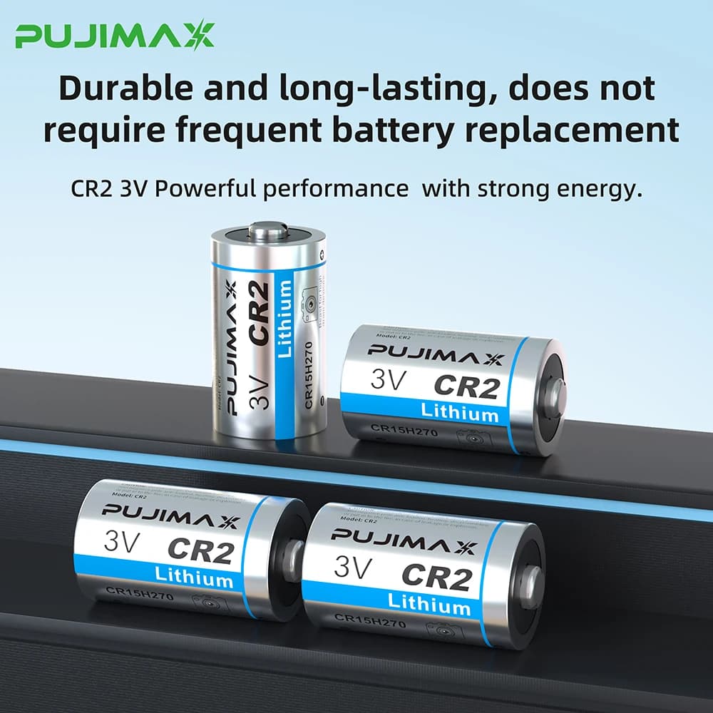 Batteria al litio PUJIMAX CR2 3V CR15H270 DLCR2 ELCR2 CR15266 Batterie primarie Batteria non ricaricabile per rilevatore di fumo per fotocamera