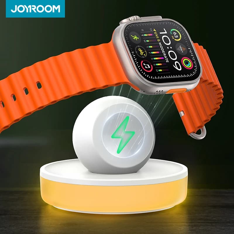 Joyroom Supporto per caricabatterie per iWatch Caricatore per orologio portatile per iWatch con cavo USB C Stazione di ricarica wireless per Apple Watch