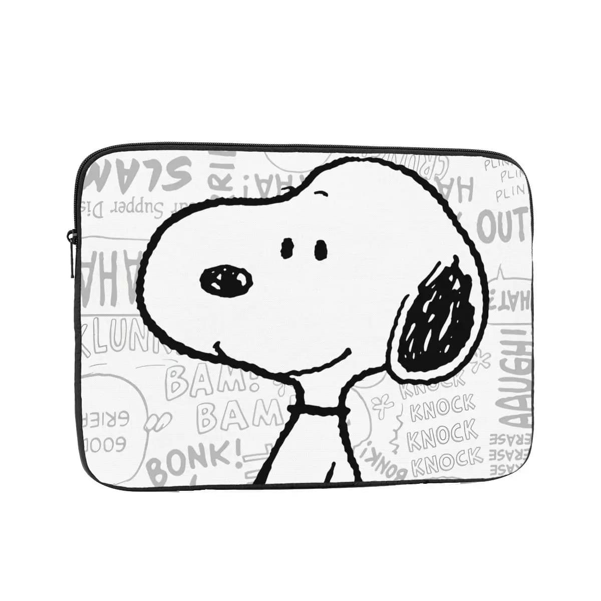 Borsa per Laptop Snoopy 10 12 13 15 17 Pollici per Macbook Air Pro, Custodia per Notebook con Cartoni Animati, Borsa Antiurto per Computer
