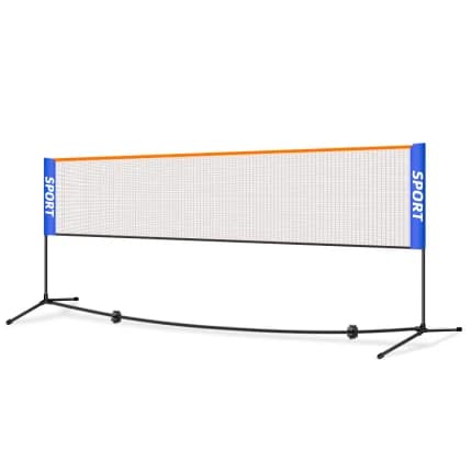 4.1 MPortable Rete da badminton Pallavolo Rete da tennis con supporto per campo interno o esterno, spiaggia