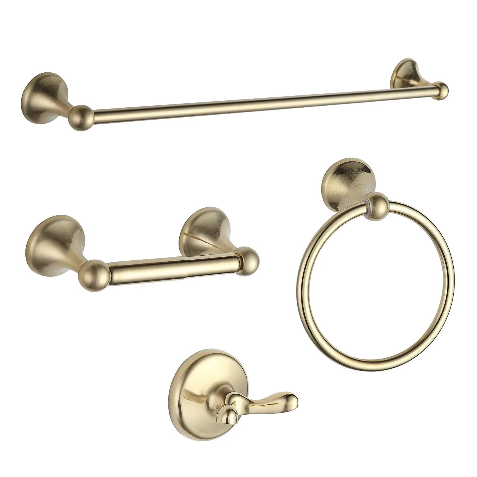 Stainless Steel Black Towel Rack Set Home Bathroom Gold Towel Bar Bathroom Hardware Hanging Pieces Hanging Wall Modern