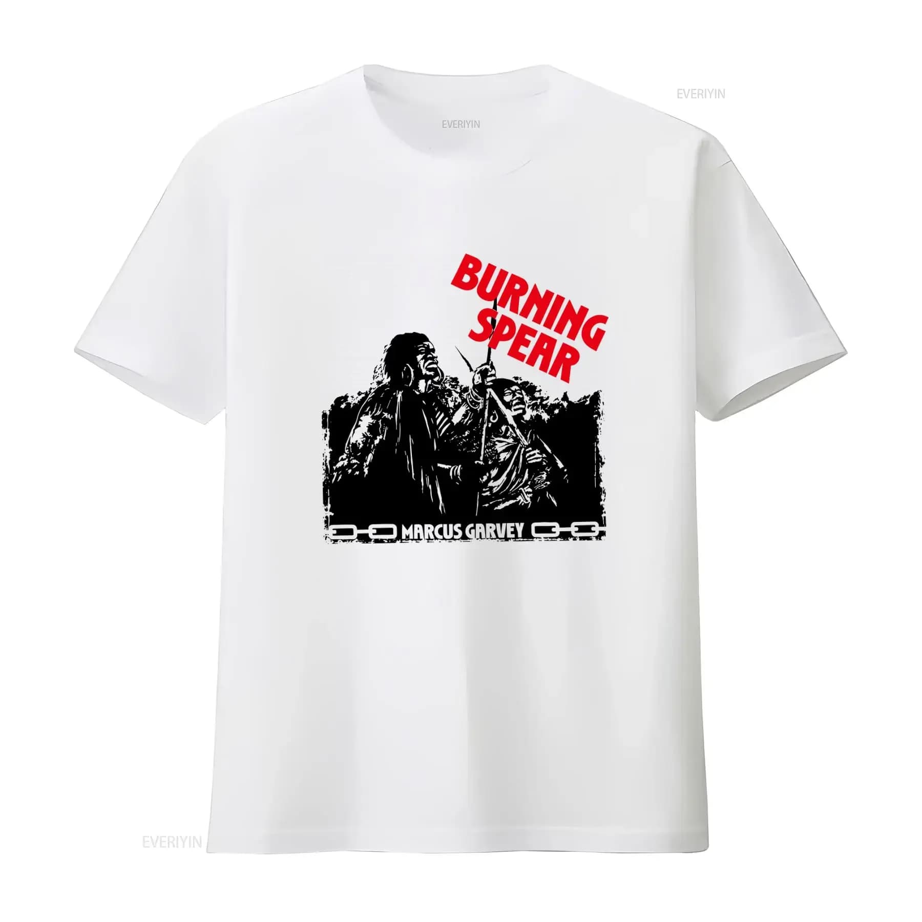 Marcus Garvey Burning Spear Winston Rodney OD Calling Rastafari Classic T Shirt vintage Washed Comfortable homme Versatile