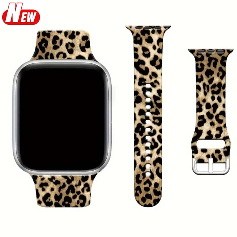 Cinturino stampato per cinturini apple watch 44mm 41mm 45mm 42-40mm 46mm Silicone sportivo correa iWatch serie 10 9 8 7 6 5 Se Ultra 2 49mm