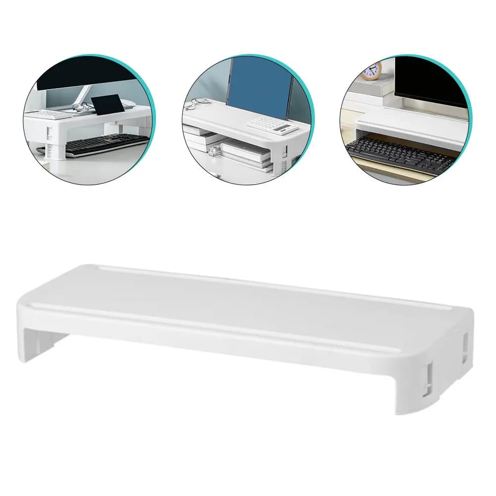 Premium Ergonomic Support for Home Office Monitor, Lift Eye Level Screen, Reduces Collo and Back Tension, Compact and Robust