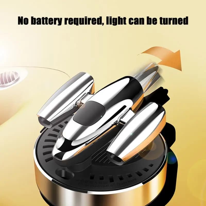 Deodorant for Solar Car Aromatherapy Air Ornaments Rotating Deodorant Solar Deodorant for Car Bathroom Interiors