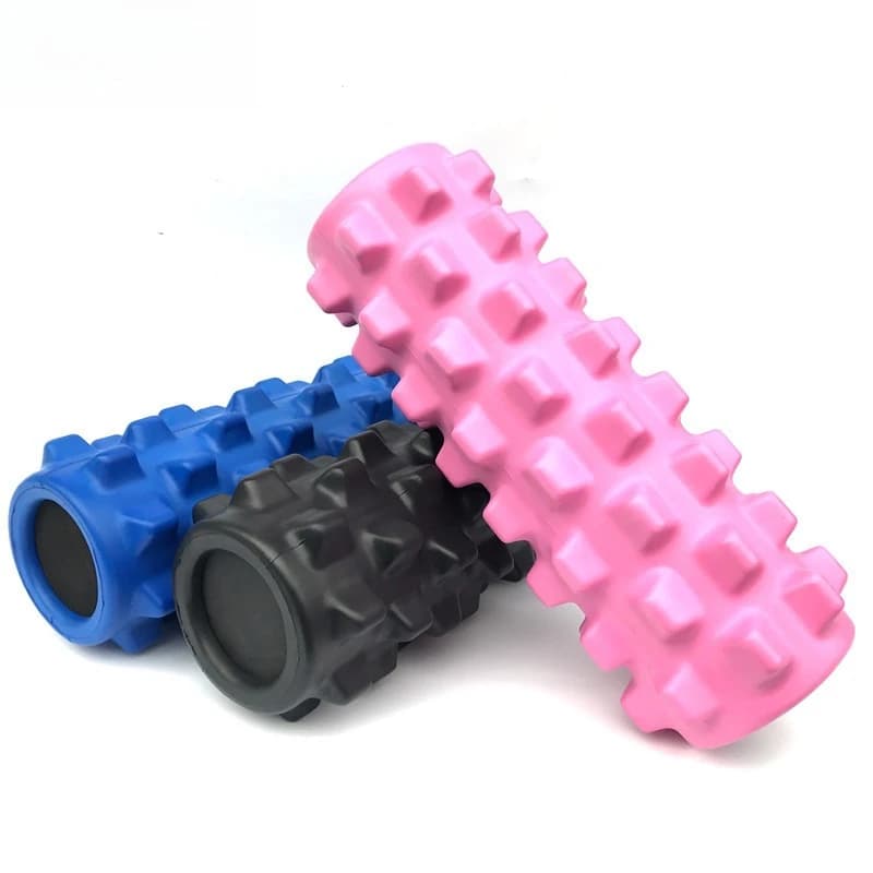 33x13 Solid Langya Stick Yoga Column Fitness Foam Axis Muscle Relaxation Massage Roller Mace Stick Roller