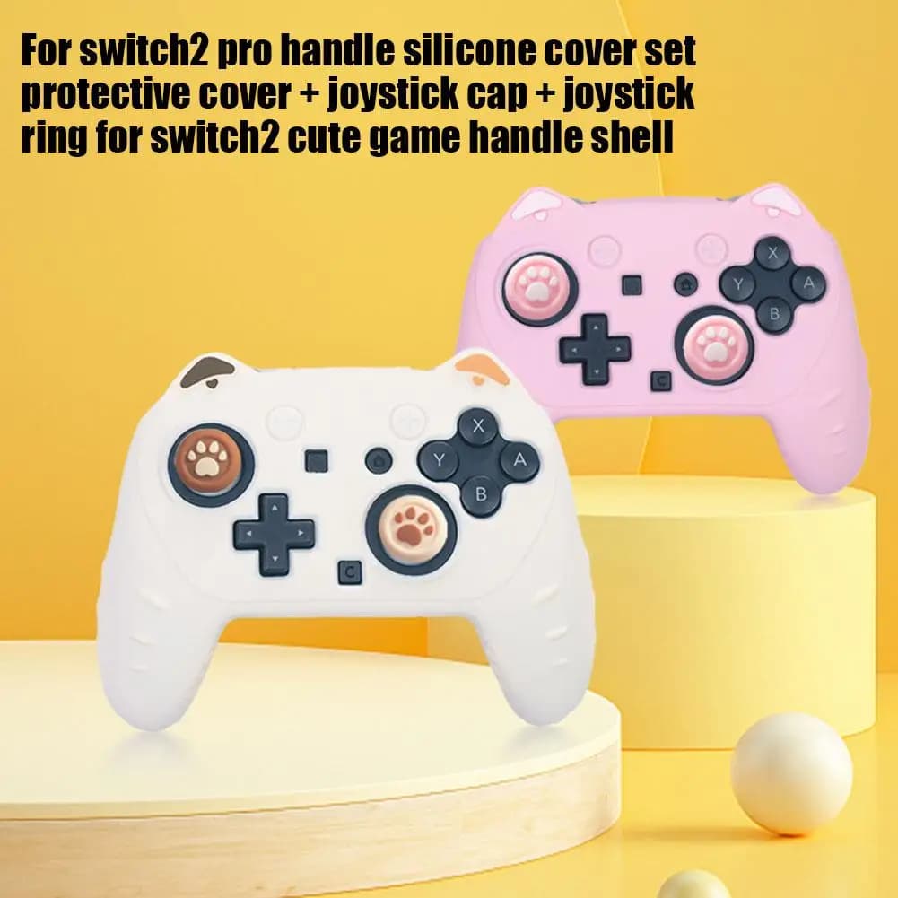 1 pz Silicone Soft Shell Gamepad Adesivo Pelle Per Switch 2 Pro/NS2 Controller di Gioco Custodia protettiva Thumb Stick Grip Cap Cover