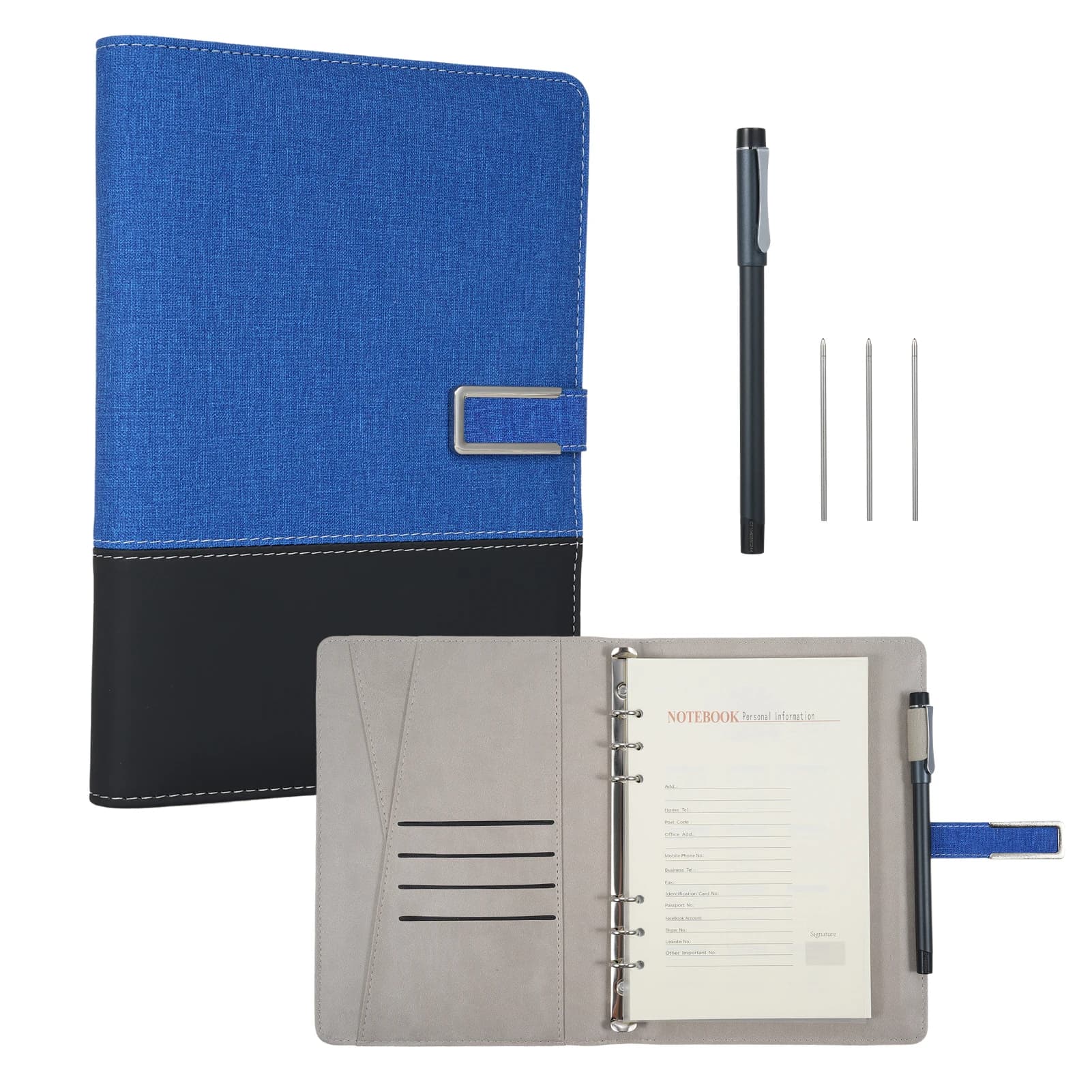 Smart Pen A5 Notebook in pelle Foderato Journal Planner Sincronizzazione in tempo reale per la digitazione dell'uso con funzione APP da voce a testo/AI