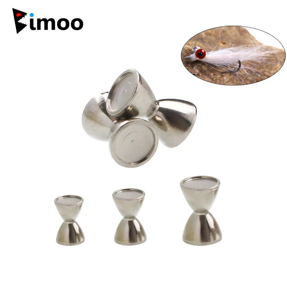 Bimoo 20 Pieces Perline Rain in Handlebar Shape Brass, Material for Construction Artificial Mosques for Water Fishing Crazy Charlie