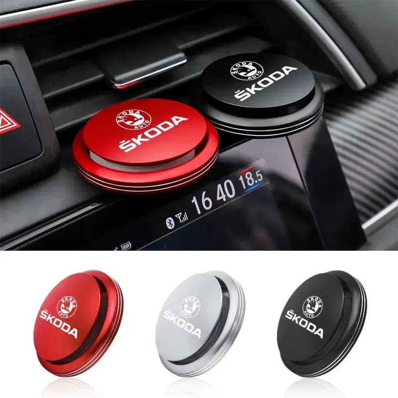 Deodorante per auto Profumo solido Rotante Aromaterapia Decor Per Skoda Fabia Kamiq Superb Derivati Octavia Rapid Kodiaq Karoq Vrs
