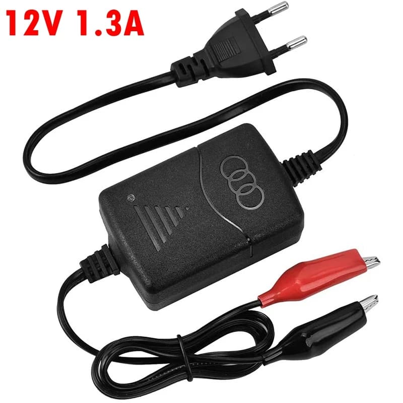 Intelligent Motorcycle Charger 12V 1.3A for 7AH 10AH 12AH VRLA AGM Gel Lead battery Auto toy Electric sprayer EU AC 100-220V