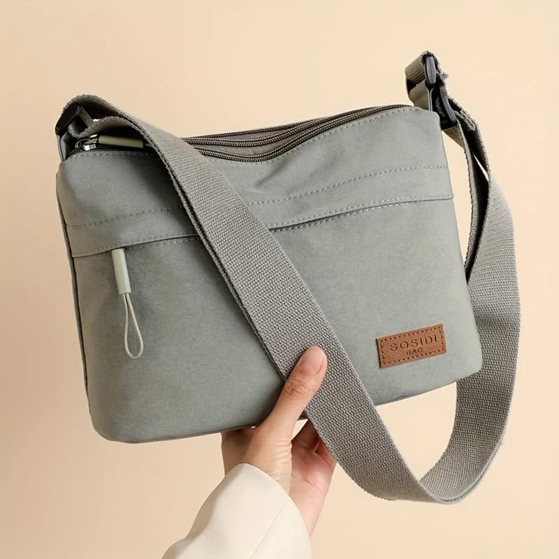 1pc Large-capacity Crossbody Bag for Women Feature A Multi-zipper Design That Can Adjust The Shoulders for Daily Travel and Work