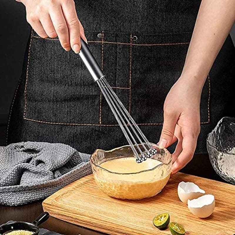 Diving mixer with stainless steel ball handle, egg saddle, whipped, manual kitchen blender, cooking utensils, kitchen accessories
