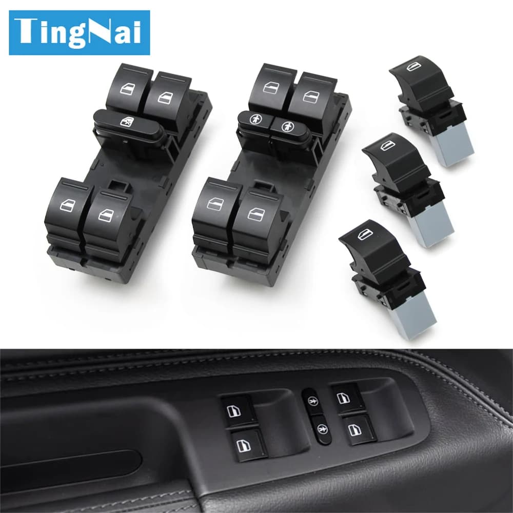 Auto Elettrica di Controllo Finestra Interruttore Regolatore Piccolo Interruttore Serbatoio Carburante Sblocco Interruttore Pulsanti Per VW Touareg 7L 7L6959857D