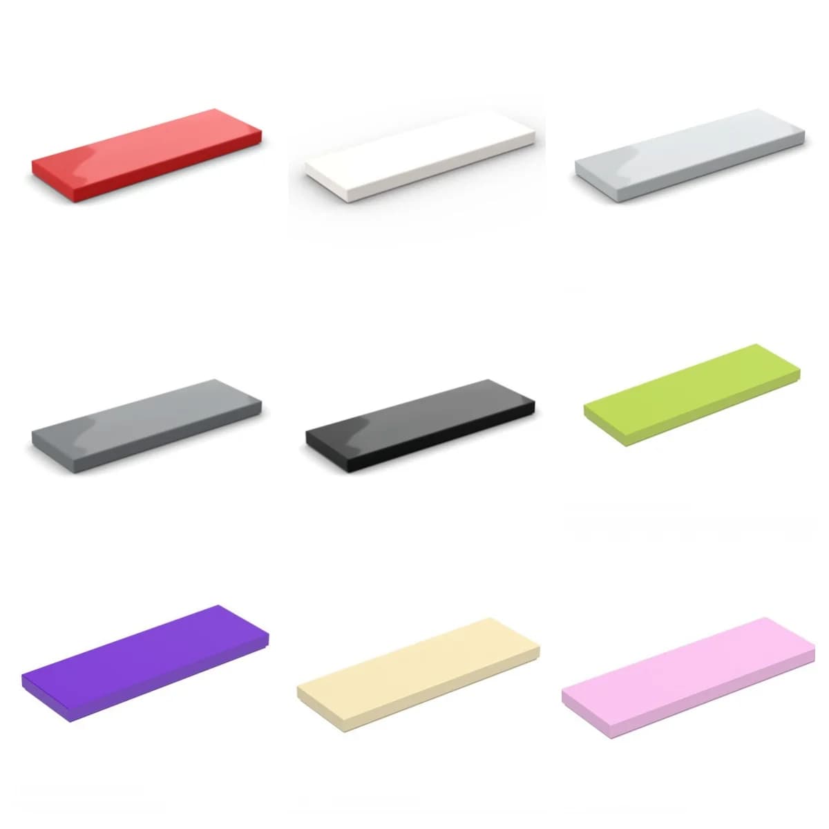10 PZ 69729 PIATRA PIATTA 2X6 Piastra Compatibile Autobloccante Mattoni Building Blocks Giocattoli Accessori