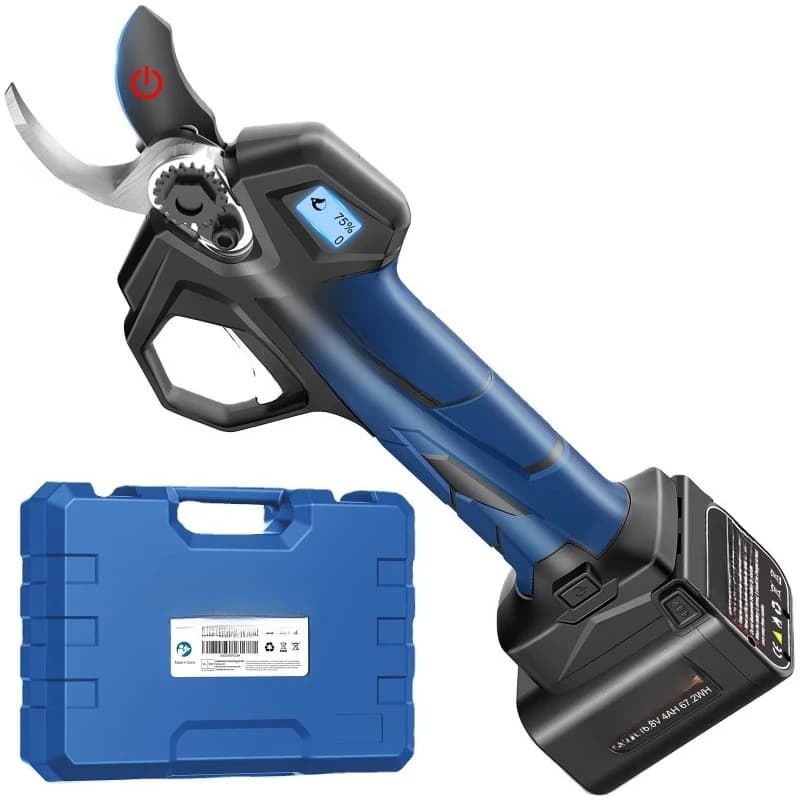Cordless pruning shears 30mm cut with 2 garden tool batteries
