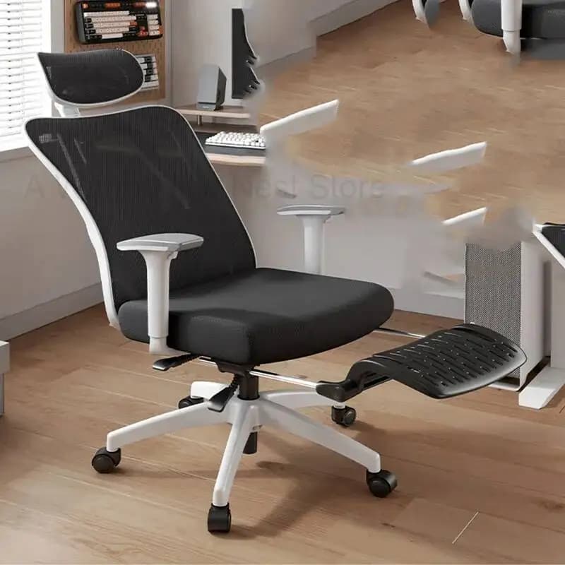 Sedia da Gaming Ergonomica con Braccioli, Pieghevole, Girevole, Reclinabile, per Campeggio, con Funzione Massaggio, Cadeira De Escritorio, Arredamento