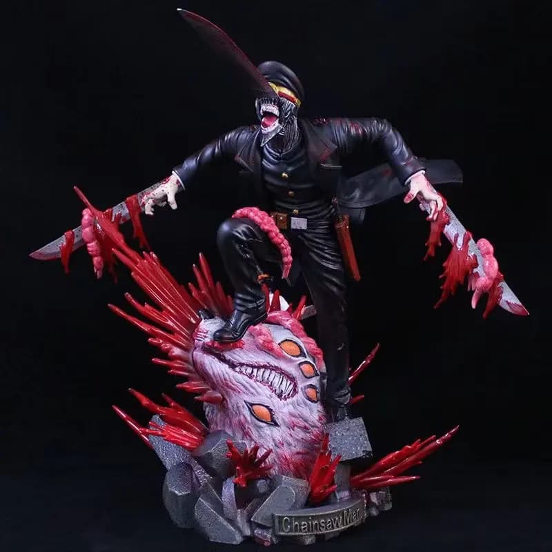 Chainsaw Man Gk Demon Series Coltello Demon Deluxe Edition Anime Statue periferiche fatte a mano Modelli di scatole a pendolo da tavolo Regalo giocattolo