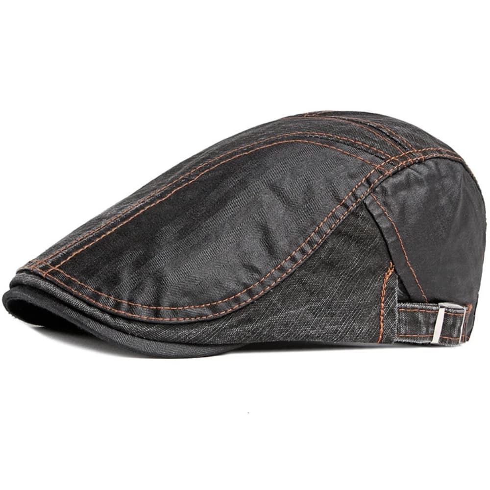 Berretto HT2953 per Uomo e Donna, Cappello Piatto Primaverile, Estivo e Autunnale, Stile Artistico, 100% Cotone, Regolabile