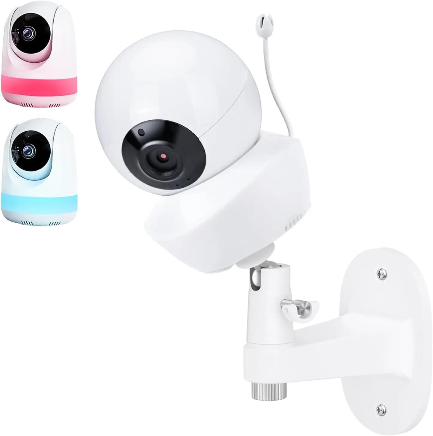 Supporto da parete regolabile per baby monitor senza foratura per Babysense V43/HDS2/V24R/VBM55TX/Max View