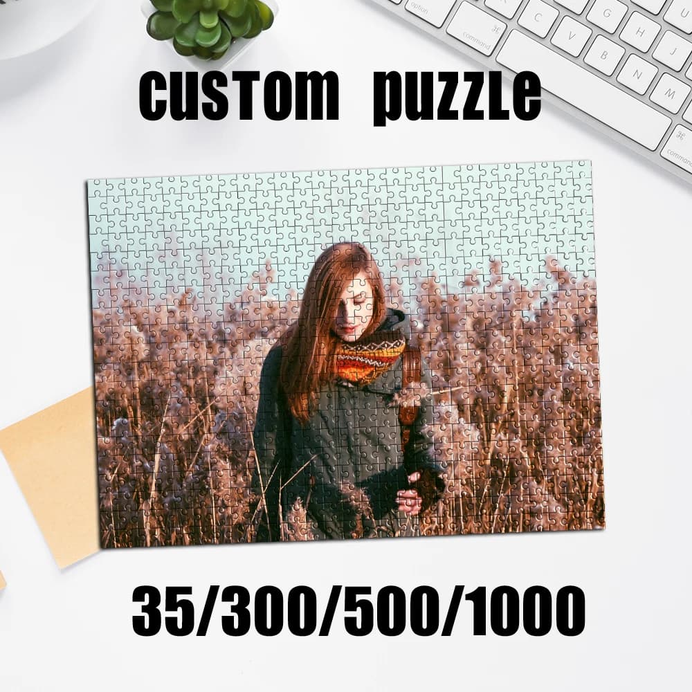 Puzzle Personalizzato con Foto 35/300/500/1000 Pezzi, Regalo Personalizzato per Coppie, Puzzle con Immagine Personalizzata, Puzzle con Foto di Famiglia