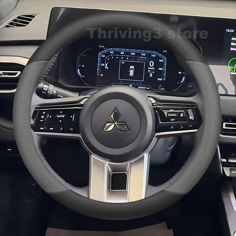 Coprivolante in Pelle per Nuova Mitsubishi Xforce HEV 2025 2026, Accessori Auto per Volante Mitsubishi Xforce 2025