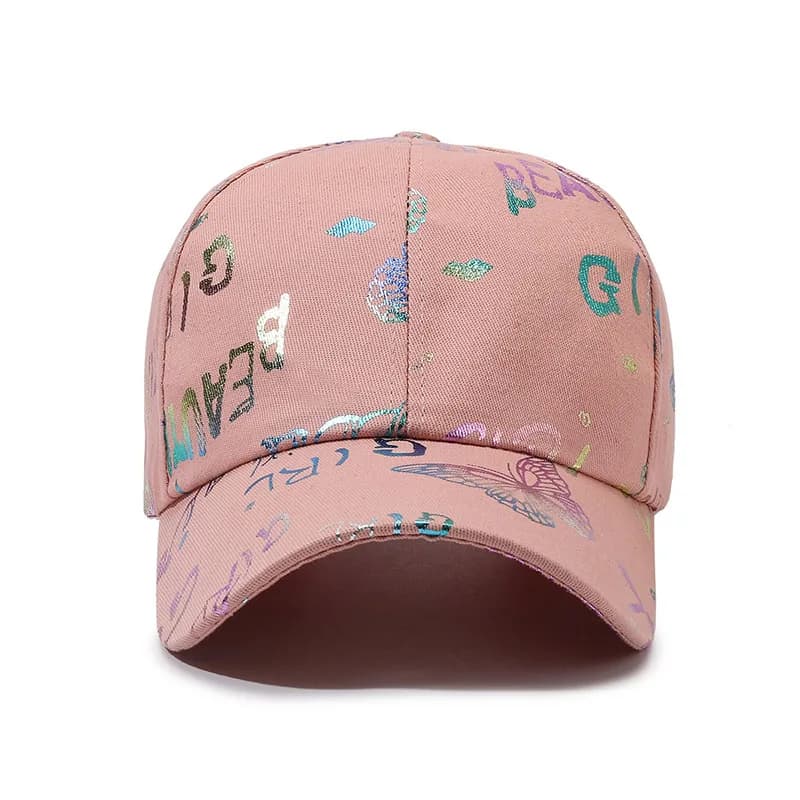 Ins New Printed Baseball Cap Colorful Letters Personality Trend Hip Hop Hat Big Brim Show Face Small Internet Celebrity Cap