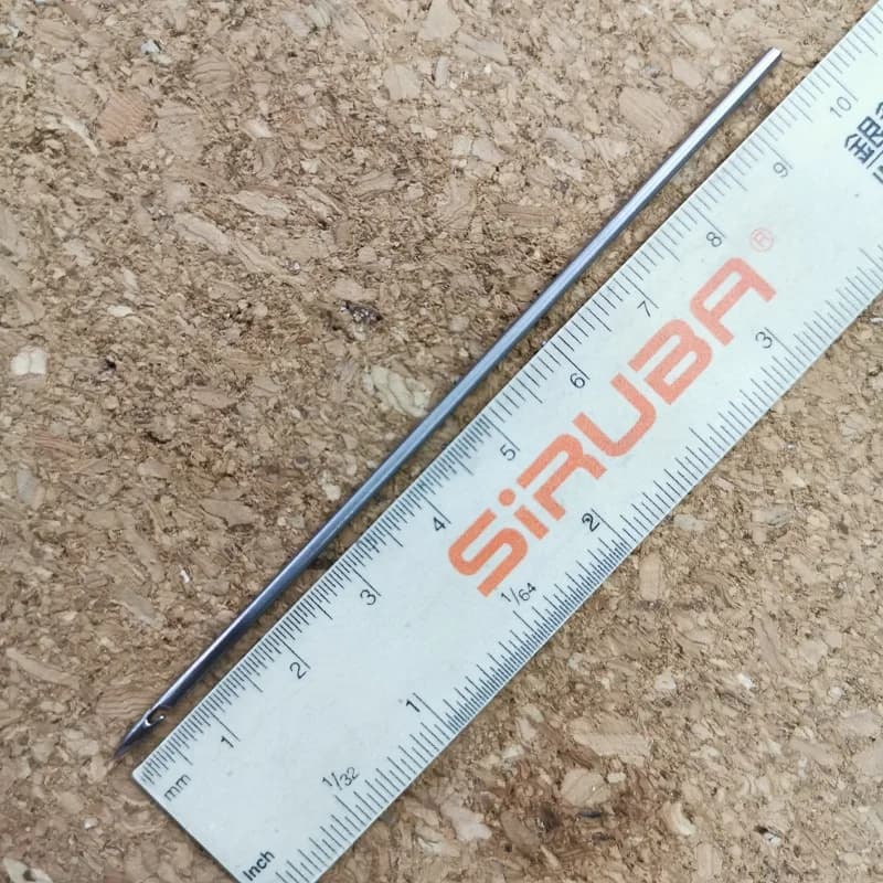 Tedesco S U917 Uncinetto 1. Puntini per scarpe in pelle con cono con gancio in pelle fatti a mano da 895 mm