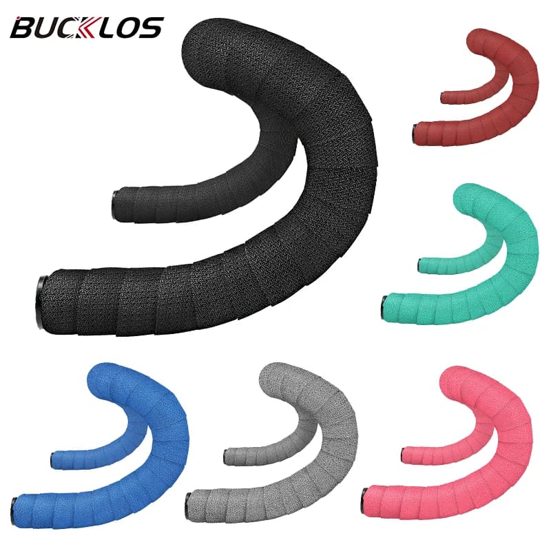 BUCKLOS Nastri per manubrio per bicicletta antiscivolo Durevole Resistente all'usura Maniglia per bici Avvolgitore Ghiaccio Cinghia per barra per ciclismo su strada Bartape da corsa