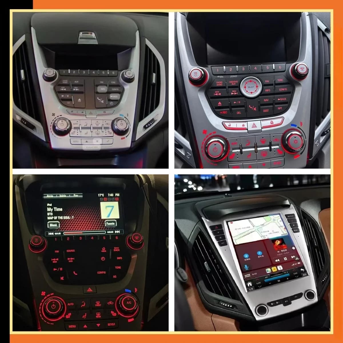 2din Android Autoradio Per Chevrolet Equinox GMC Terrain Chevy Equinox 2010-2017 Lettore Multimediale Senza Fili Carplay Google Negozio