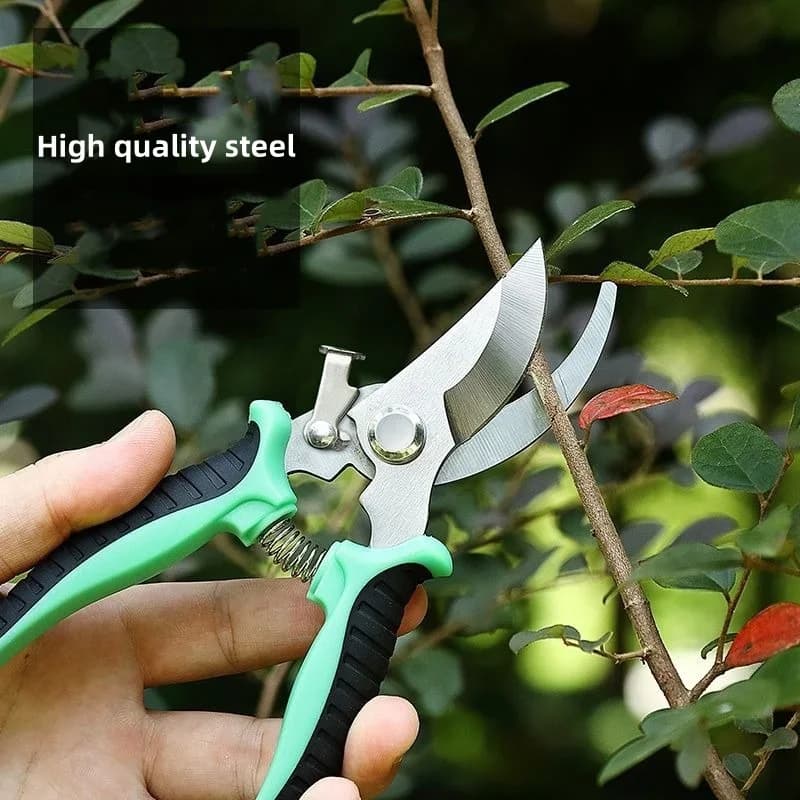 1 pcs pruning scissors in stainless steel scissors for harvesting fruit saving labor plant gardening sharp branch pots protection