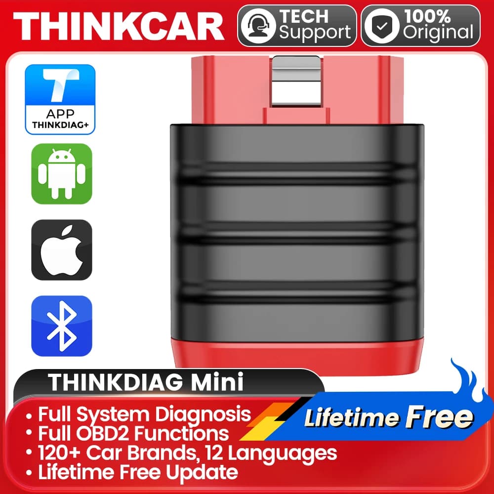 THINKCAR THINKDIAG Mini obd OBD2 Scanner Diagnosi per tutti i sistemi Strumento di scansione automatica VIN Aggiornamento gratuito a vita per tutte le auto dopo il 1996