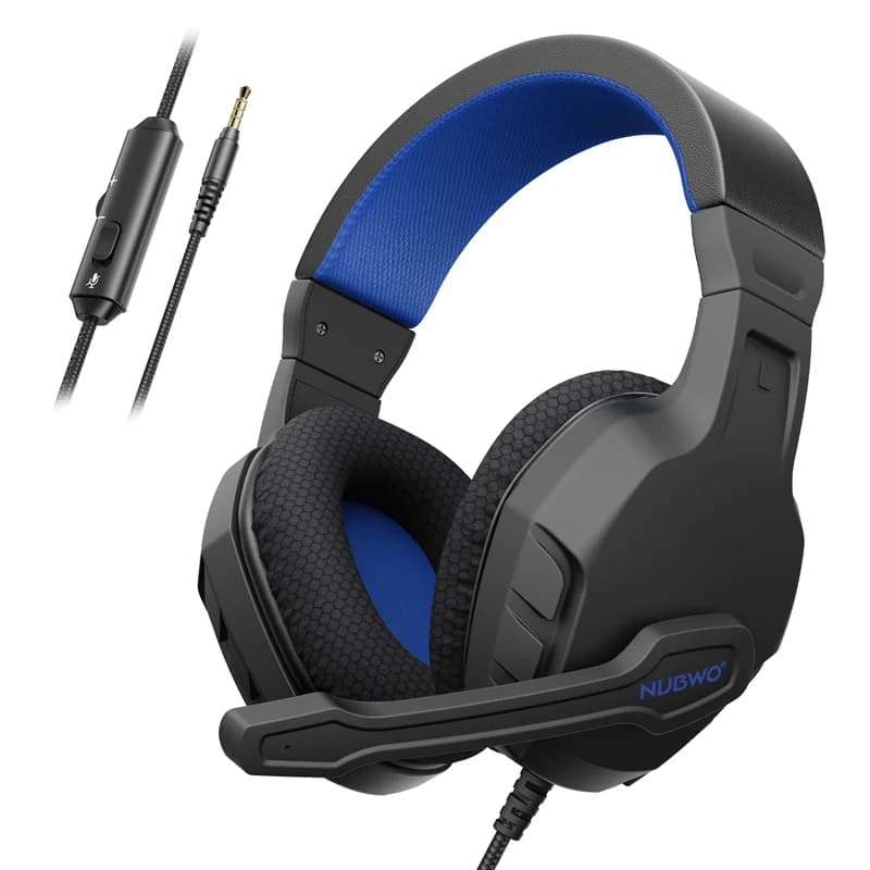 Cuffie da gioco NUBWO U3 con microfono, cuffie da gioco cablate over-ear per PC, PS4, PS5, Xbox 1, Mac, Switch, leggere con controllo in linea